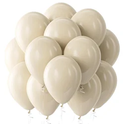 50/100pcs 12inch Sand White Latex Balloon Retro Sand White Balloons for Wedding Decoration Baby Shower Birthday Party Air Globos