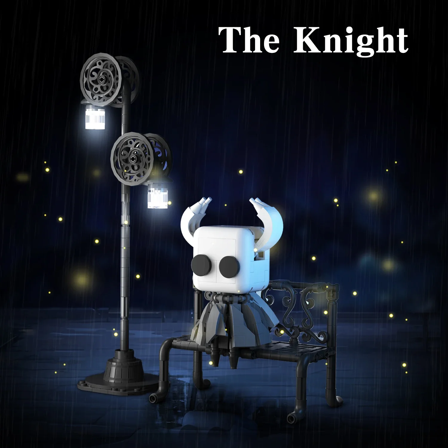 370PCS Hollowed Knight Building Blocks Ghost Set Toy Street Lighting Model Bricks Desktop Decoration Toys For Kids Holiday Gifts