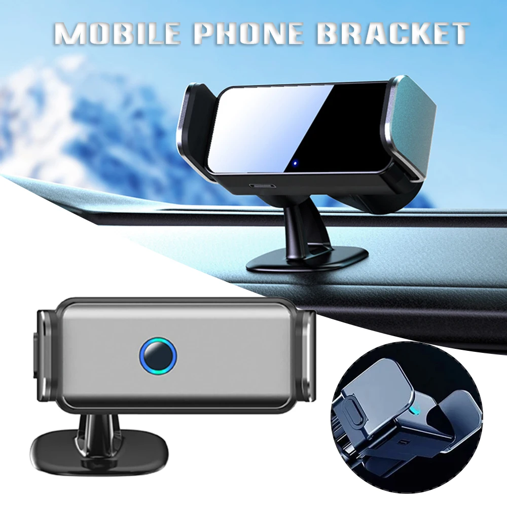 

Car Phone Holder Mobile Phone Holder Stand in Car Electric Induction Mount 360° Support For iPhone 13 12 11 Pro Xiaomi HUAWEI