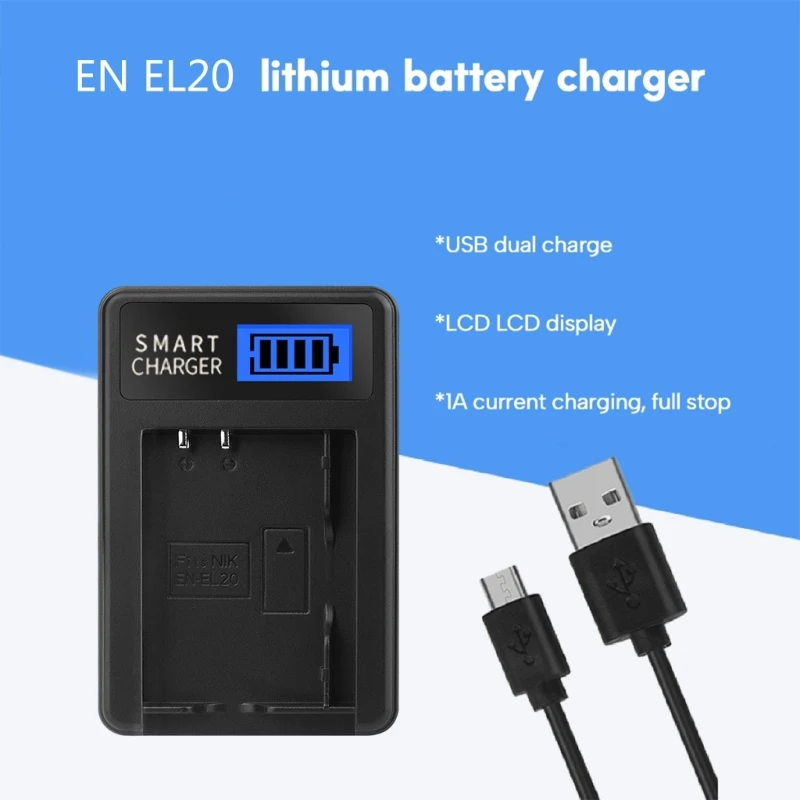 EN-EL20 LCD Screen Charging for 1 AW1 J1 J2 J3 J4 PM006 Camera Batteries Dropshipping