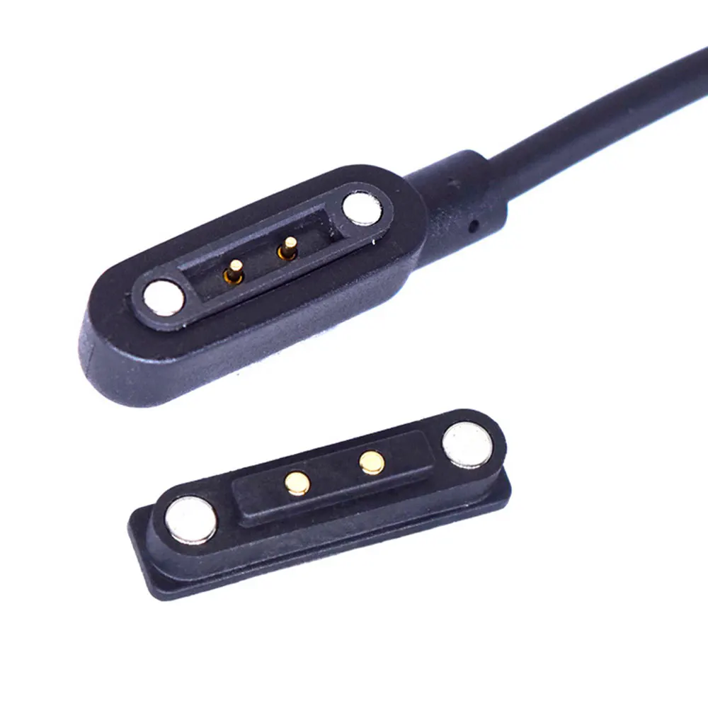 2/3/4Pin Magnetic USB Charging Data Cable Male Female Pogo Pin Connector Power Port  Magnets Contact Pad PCB Socket image 4
