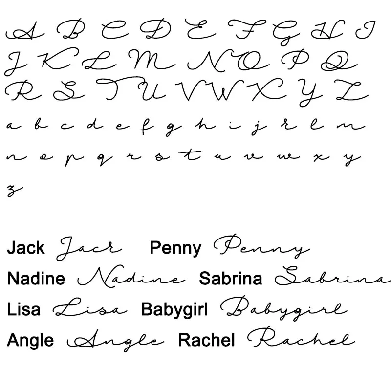 مخصص الفولاذ المقاوم للصدأ اسم القلائد للنساء ، شخصية قلادة جانبية ، مجوهرات الزفاف ، هدية عيد الميلاد ، BFF