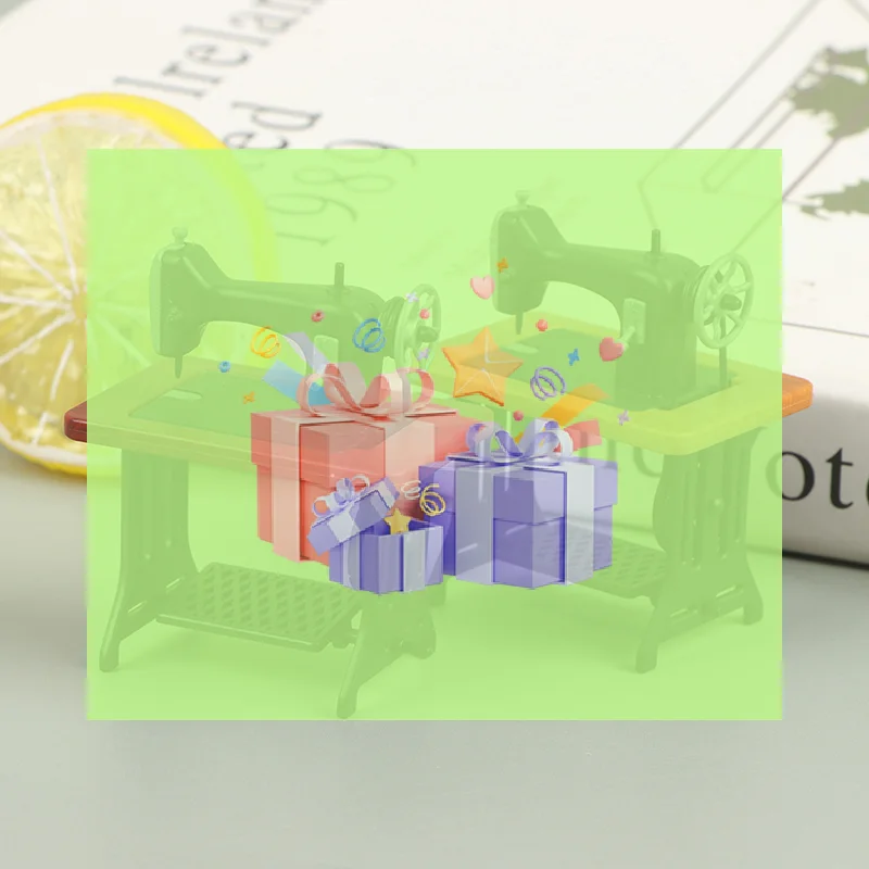 1:12 Dollhouse Miniature Sewing Machine Model Doll Furniture Decor Toy