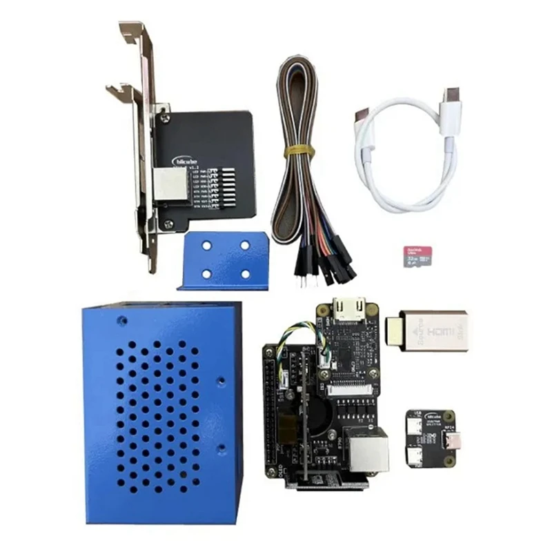 Blikvm V3 HAT Server O & M Hdmicsi Remote Control With Metal Case KVM Remote Control For Raspberry Pi 4 Rpi 4 Pi4 Spare Parts