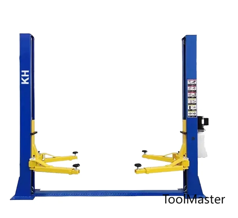 

[Hot Sale] Car Garage Equipment Double Cylinder Hydraulic Two Post Vertical Two Floor Parking Lift Electric Drive 6 Ton C
