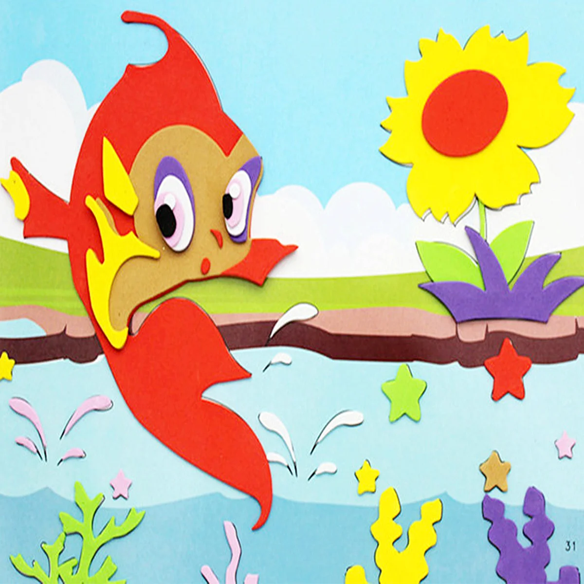 

10Pcs Premium Colorful Sponge Sheets DIY Crafting Material Safe for Children's Projects and Decorations Sheets