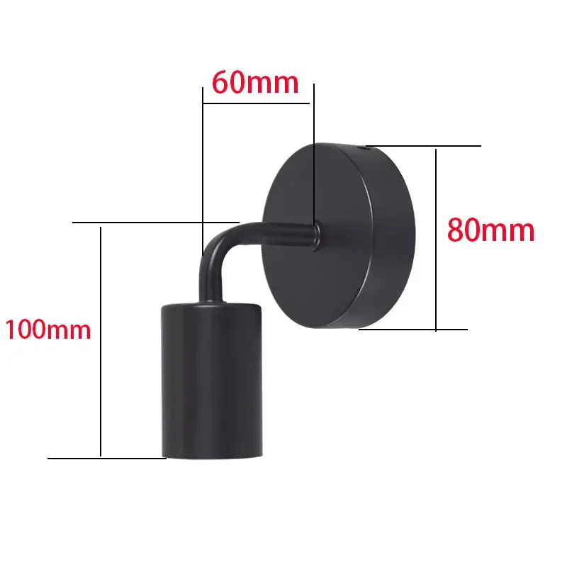 7W LED Wall Light 3Colors Changeable AC90-265V E27 Lamp Holder Home Decor Bedside Lighting