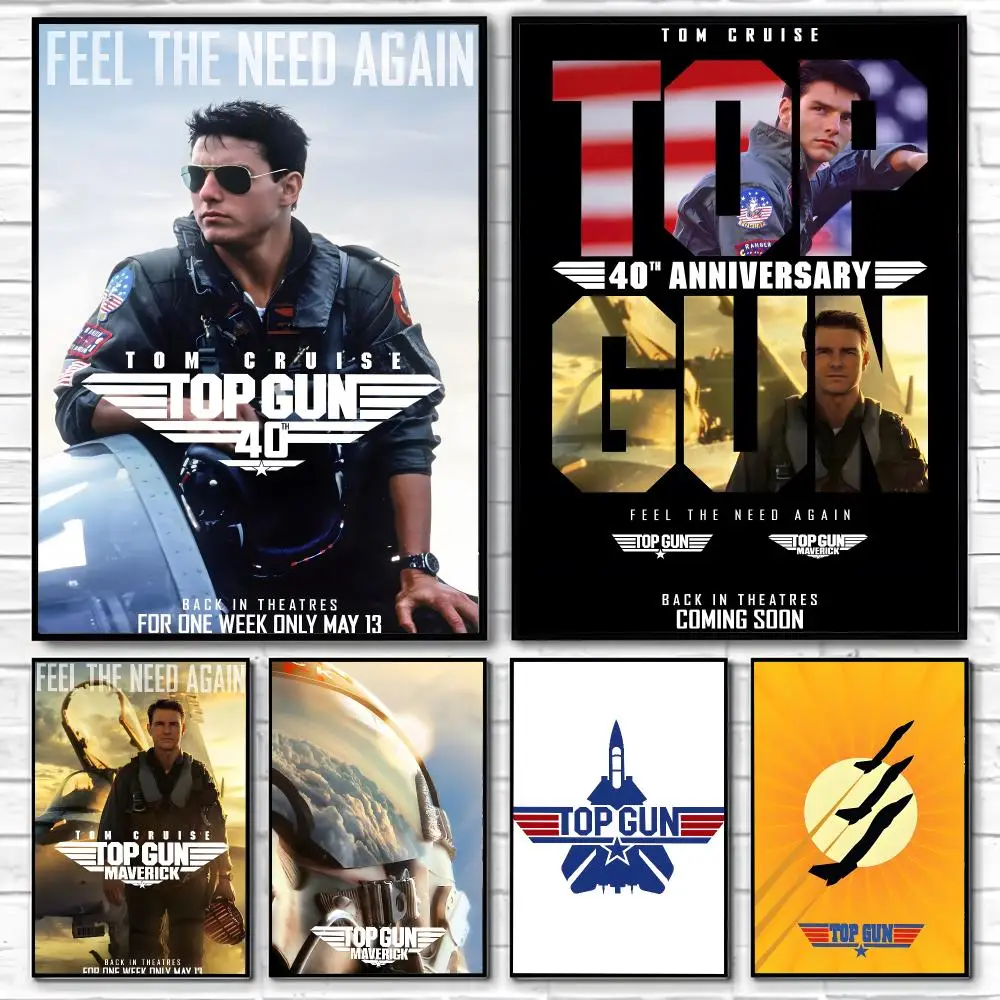 T-Top G-Gun Movie Poster HD Art Sticky Wall Waterproof Home Living Room Bedroom Bar Aesthetic Decoration