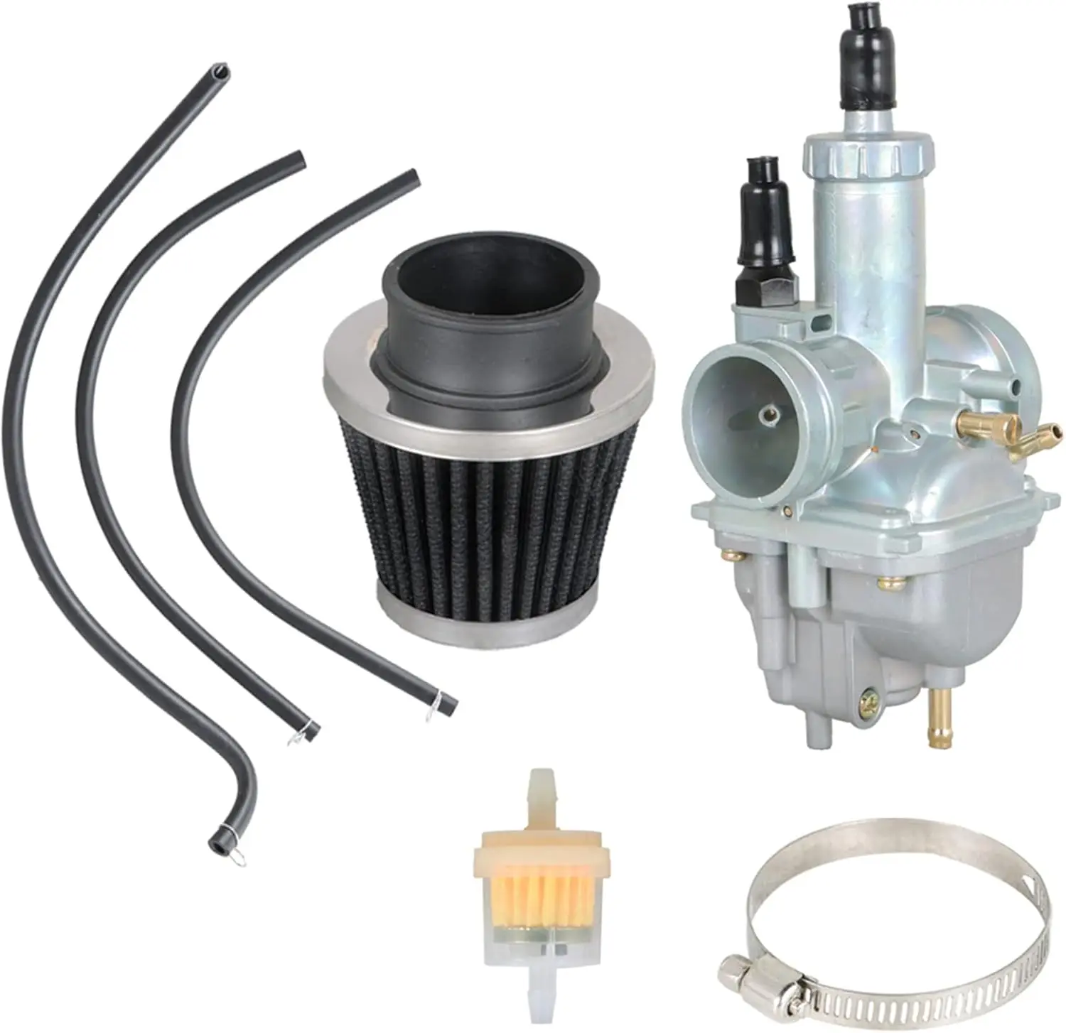 Reemplazo de carburador y filtro de aire para Kawasaki Bayou 250 KLF250A Bayou 220 KLF220A Carb
