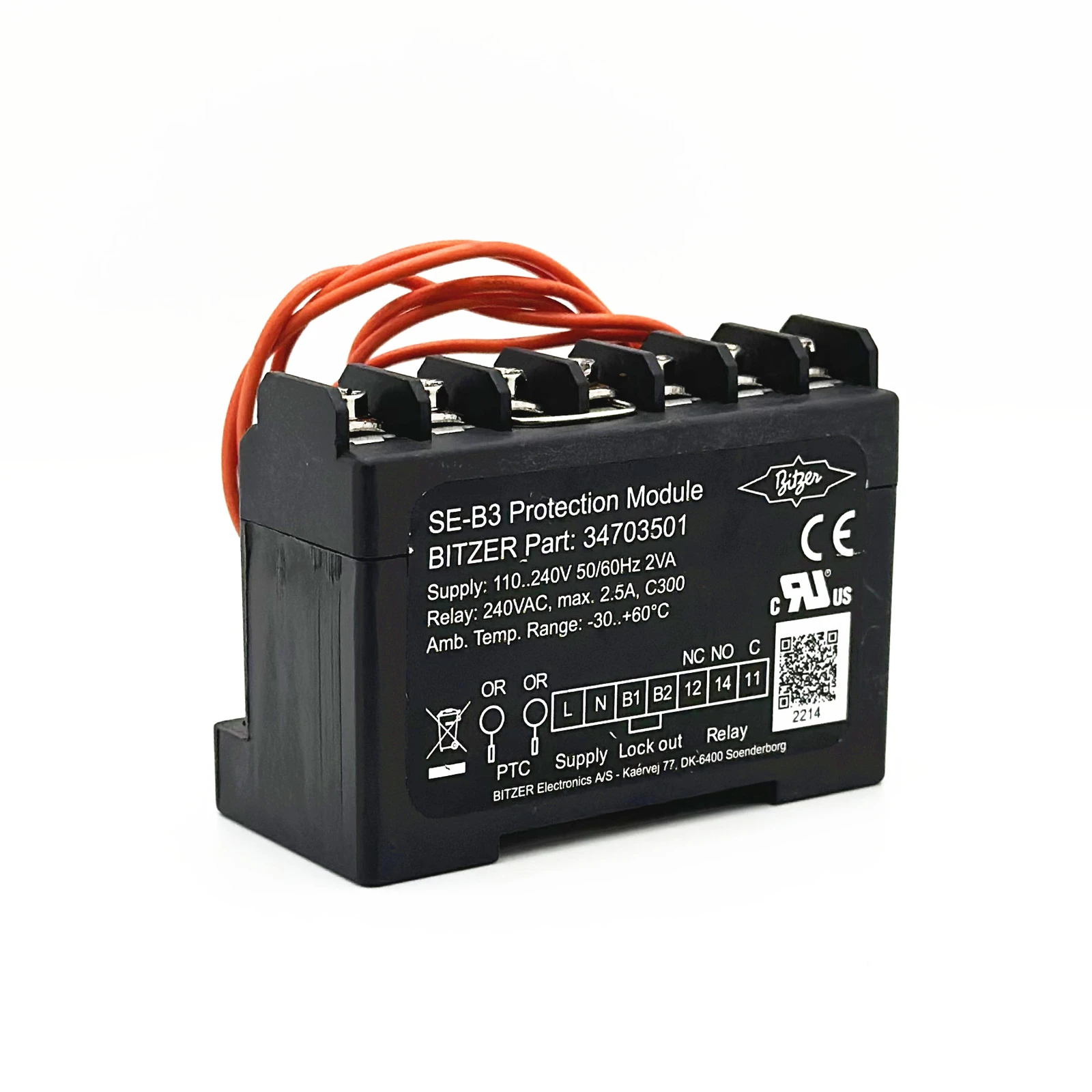 34703501 SE-B3 Thermal Overheat Protection Module for Refrigeration Compressor