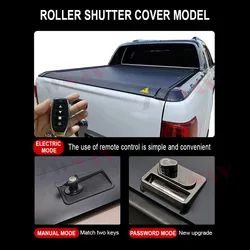 Car Trunk Lids For JAC T6 T8 Pickup Bed Tonneau Cover Retractable Roller Shutter Tail Box Cover Electric Manual Accessory