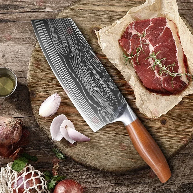 Professional Kitchen Chef's Knife Ultra Sharp Kitchen Knife Fish Slicing Vegetable Cutting Knife Stainless Steel Butcher Knives