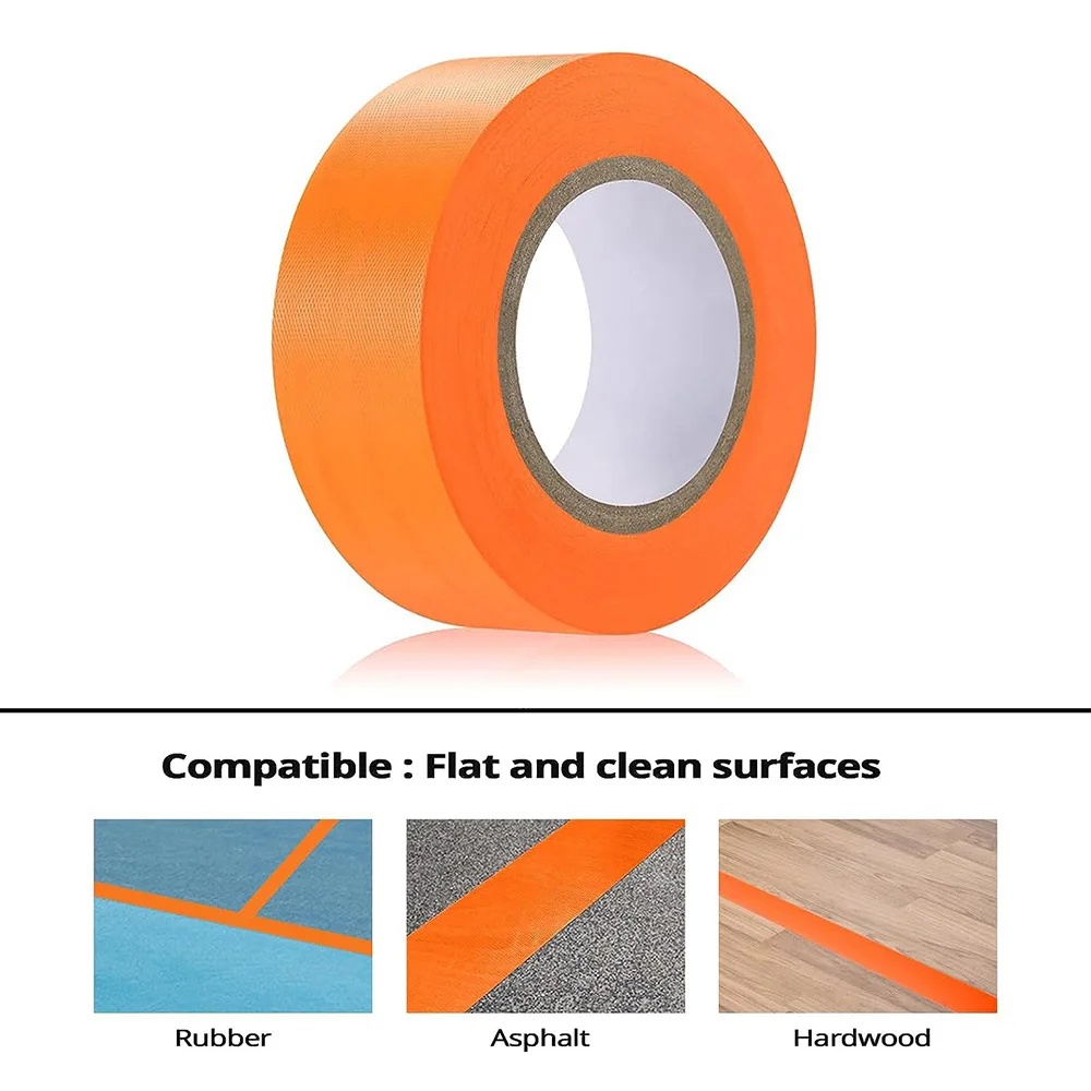 

Positioning & Warning Floor Marking Tape - Multi-Surface Adhesive for Pickleball Court Lines, Outdoor Sports Field marking