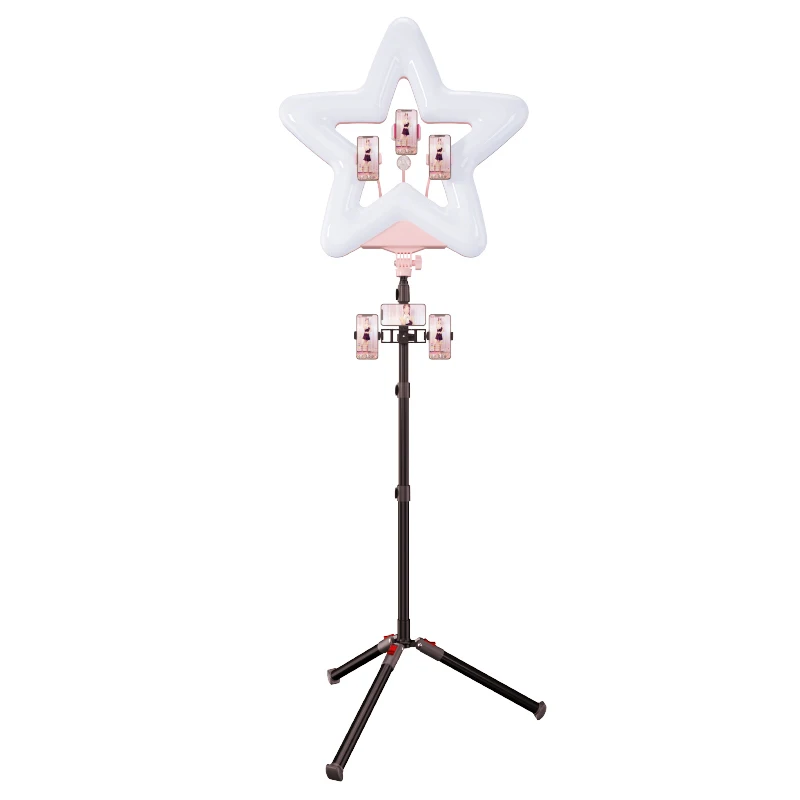 

2025 hot sale RGB Star Shaped LED Ring Light with Tripod Stand, 20 Inch Live Light Kit for YouTube, Ring Led Lamp, RK52