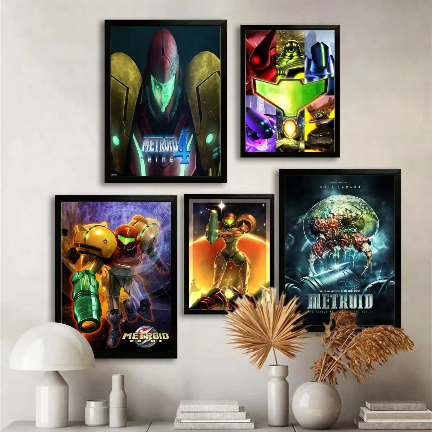 Metroid Prime Video Game Canvas Art Poster and Wall Art Picture Print, Modern Family Bedroom Decor Posters,Decorative painting