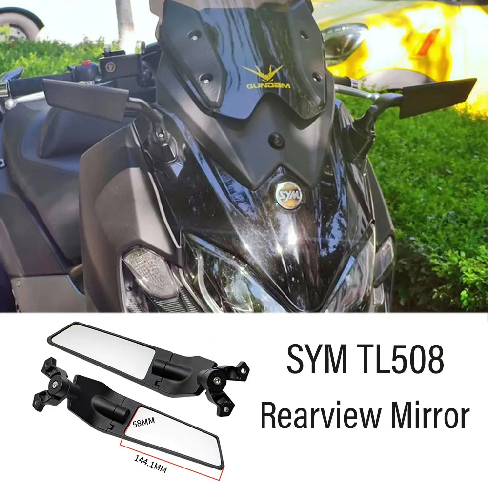 New For SYM TL508 508TL TL 508 New Motorcycle Rear View Mirrors Adjustable Aluminum Mirror Accessories SYM TL508 508TL TL 508