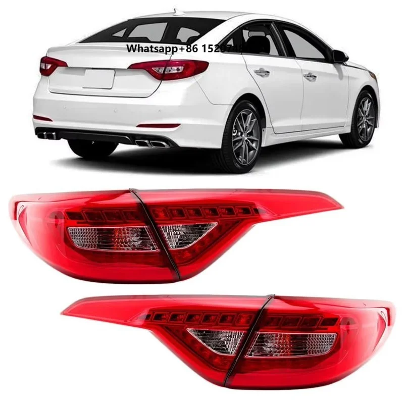 LED Tail Light Assembly for Sedan 2015 2016 2017 Rear Inner Outer Brake Stop Lamp Taillight 4PCS Set