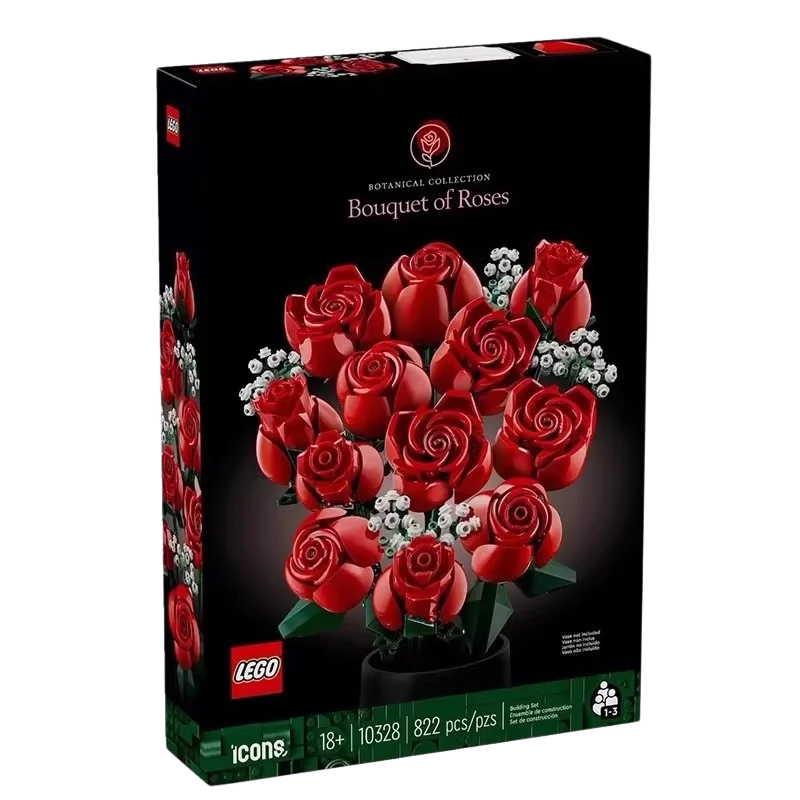 

Lego Icons Rose Bouquet 10328 Valentine's Day Gift to Girlfriend Eternal Flower Building Block Toys