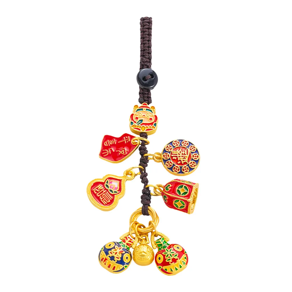 Ancient-style gold-swallowing beast accessory beaded diy keychain pendant, gold-swallowing beast bracelet key chain accessory