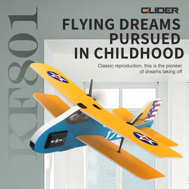 

KF801 New Fixed Wing Remote Control Glider Professional Glider Remote Control Aircraft Children'S Model Aircraft Toys