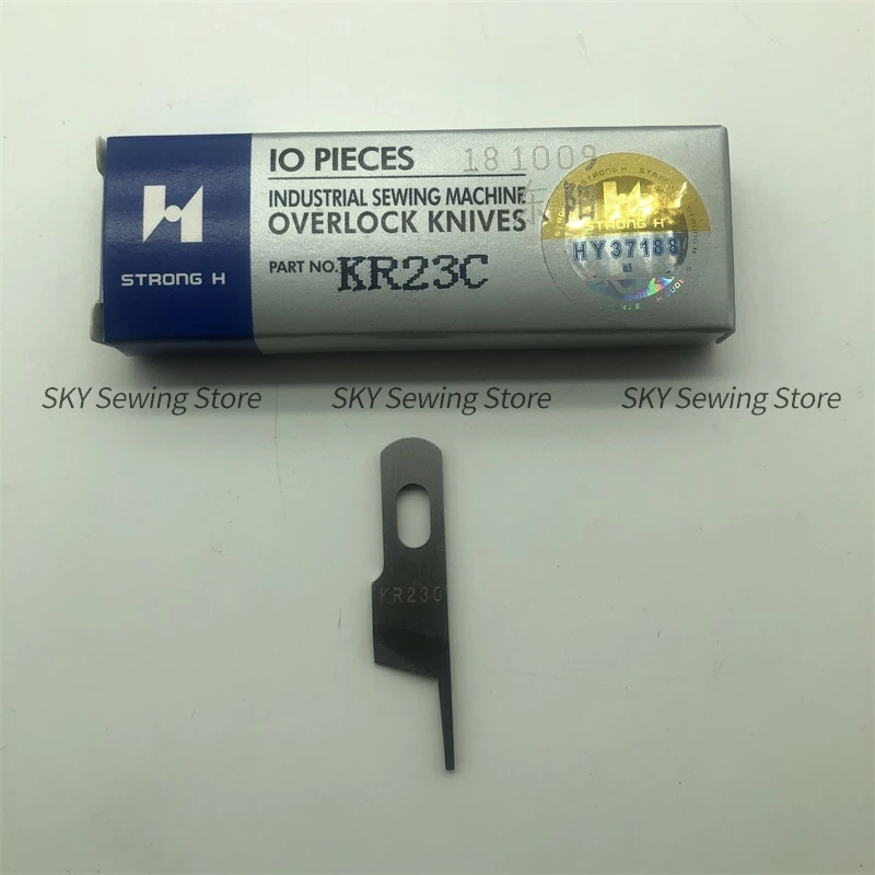 10PCS KR23C KR35C Blade Strong H UPPER AND LOWER Knife Cutter for Siruba 757 Five-Thread Overlock Sewing