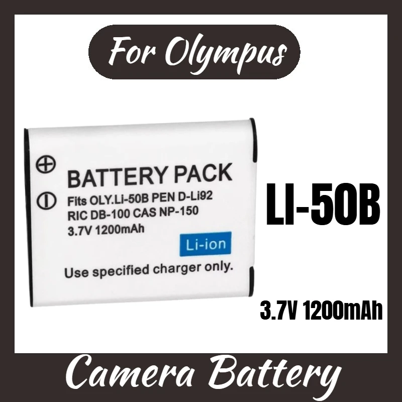 

New Replacement Camera Battery 3.7V 1200mAh LI-50B for Olympus VH410 VH515 TG610 TG810 TG830 D-LI92 DB100 CNP150