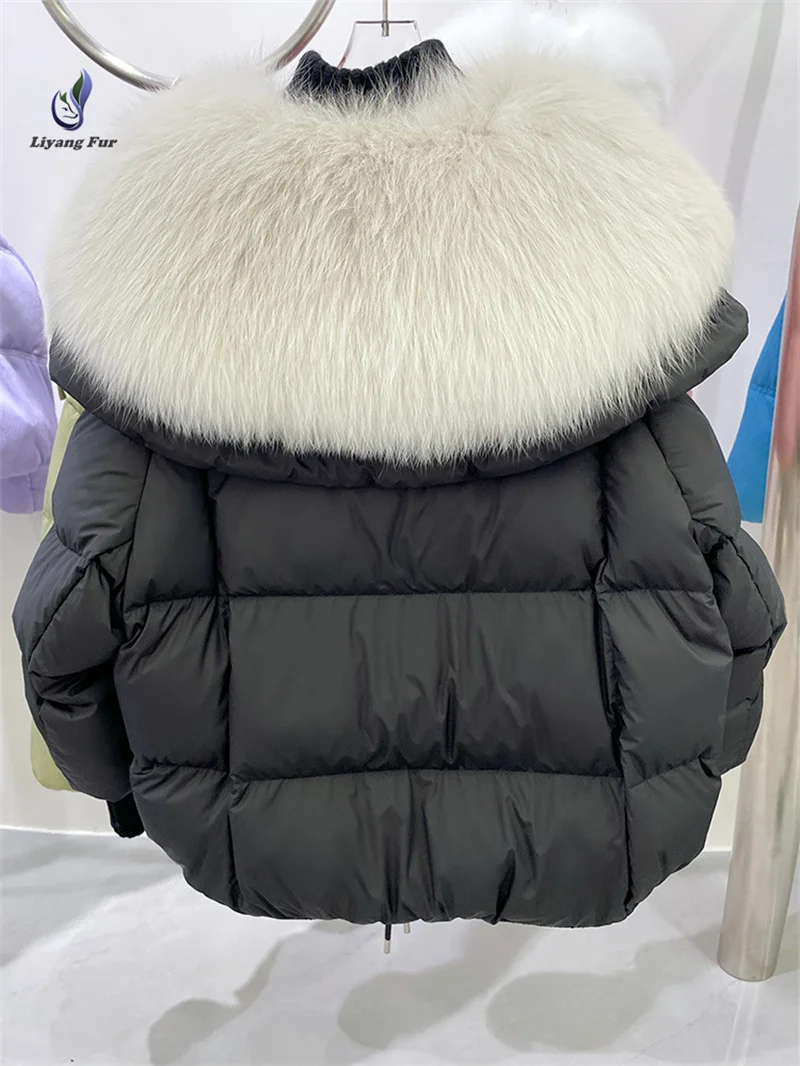 Chaqueta de plumón de pato para mujer, Abrigo acolchado de plumas de burbuja, cálido, moda de invierno, venta al por mayor