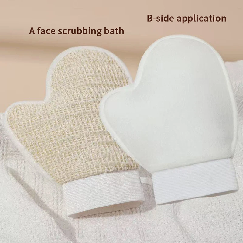 1Pcs Lotion Apply Glove Dual Function Body Lotion Applicator Glove Massage Bath Shower Skin Care Mitt