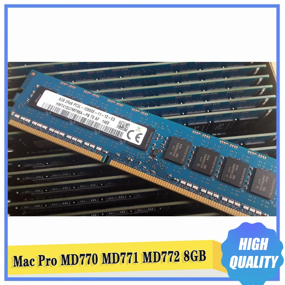 8GB For Apple Mac Pro MD770 MD771 MD772 8GB DDR3L 8G RAM 1600 ECC UDIMM PC Workstation Memory