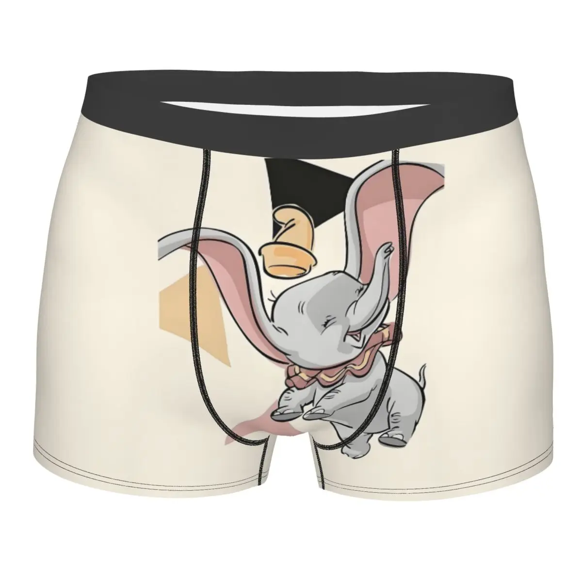 

Мужское модное нижнее белье с рисунком Дамбо на заказ, милые трусы-боксеры со слоном, эластичные шорты, трусы, трусы