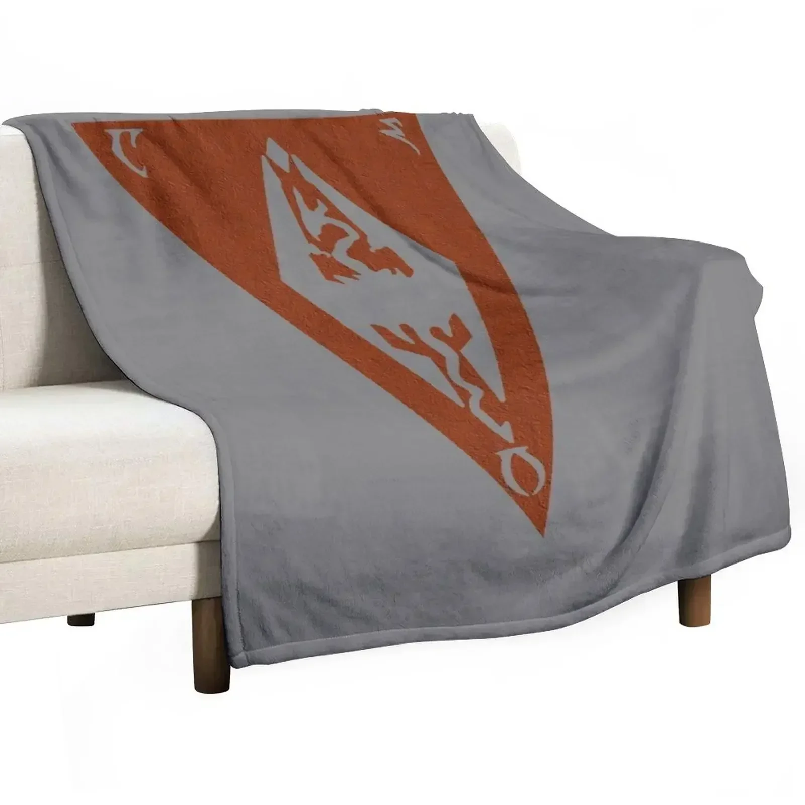 

Morrowind Emblem Throw Blanket Shaggy Furry Soft Blanket for Bedroom Living Room