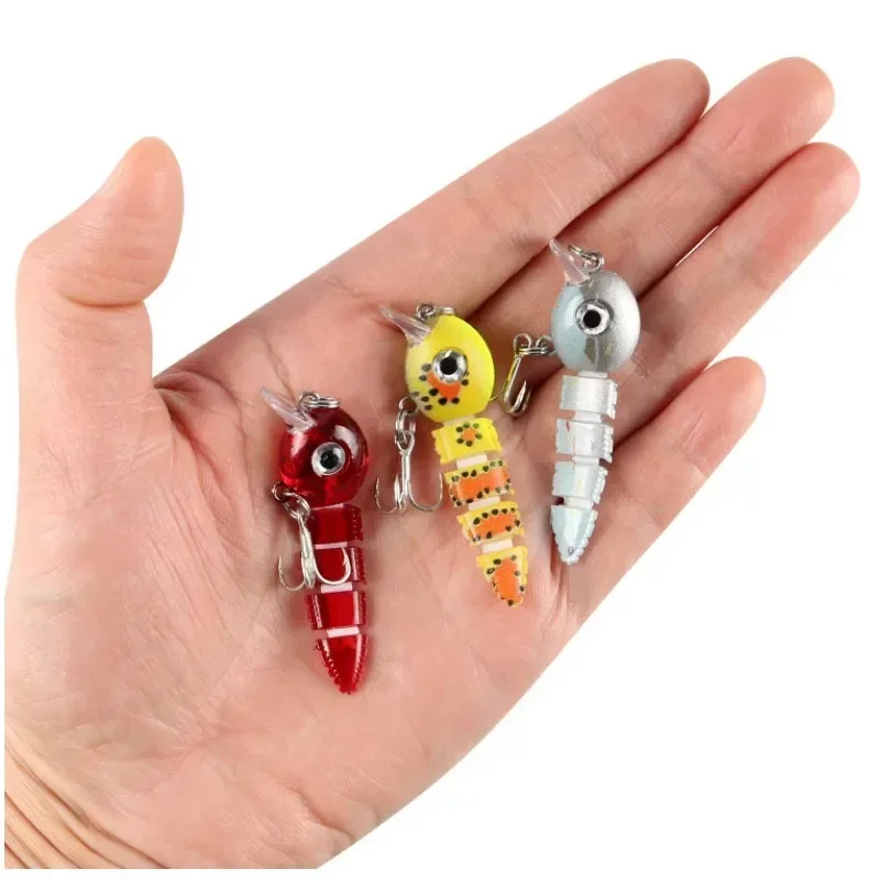 

Fishing Lures Bait for Bass Trout Bionic 5 Section Fish Baits Segmented Bionic Fishing Lure Sinking Swimbaits Hard Bait Tackle