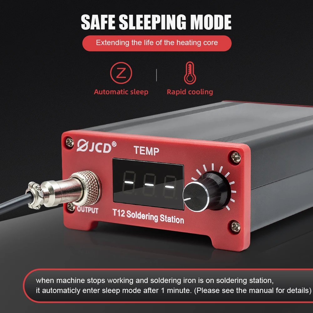 JCD T12 Soldering Station 2S Melting Tin HD Display Constant Temperature Rapid heating Solder iron Station Repair Welding Tools