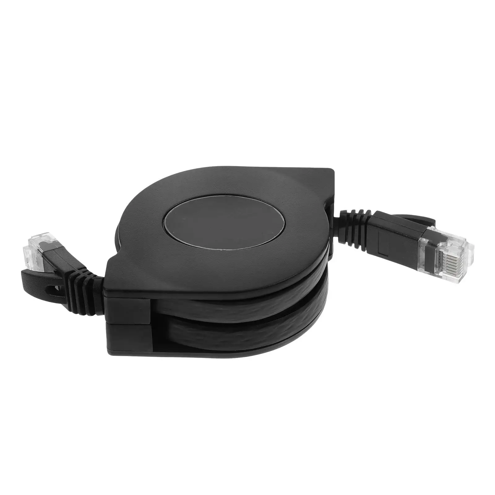 

Premium 10 Gigabit Ethernet Retractable Network Cable Cat 6 Ultra Flat Connectors for LAN Network Modem Router PC Printers