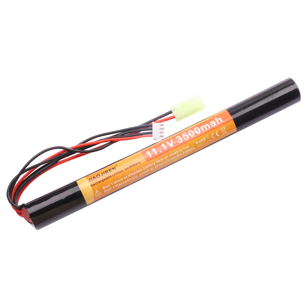 Bateria Lipo para AKKU Mini Airsoft Gun, SM, TAMIYA PEQUENO, Ficha XT60, Acessórios de brinquedo, Modelo RC, 11.1V, 3500mAh, 18650