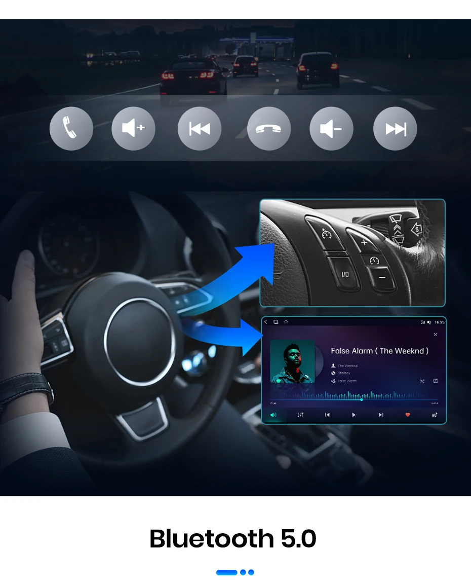 Junsun Universal Auto Radio Stereo Multimedia Video CarPlay Android Auto Intelligen systeme Für Ford Peugeot Citroen Fiat 7/9/10" – Detail 18
