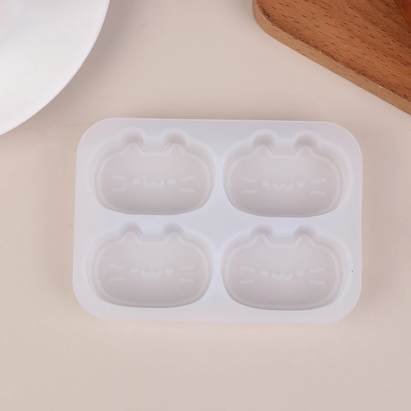 4 Grids Cute Cat Cheese Cake Silicone Mold DIY Chocolate Pastry Bakeware Kitchen Cake Decorating Baking Mould