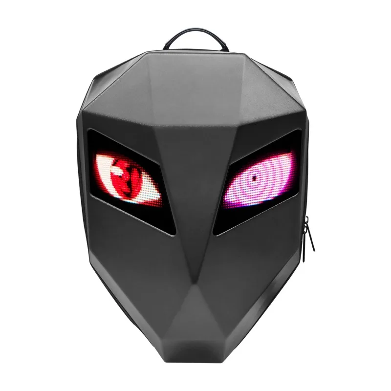 

Iron Man locomotive LED backpack luminous eye screen waterproof motorcycle riding helmet