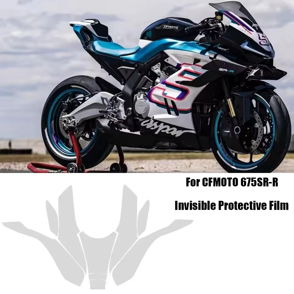 

675 SR-R Invisible Scratch Fairing TPU Protection Stickers Kit For CFMOTO 675SR-R PPF Motorcycle Complete Paint Protective Film