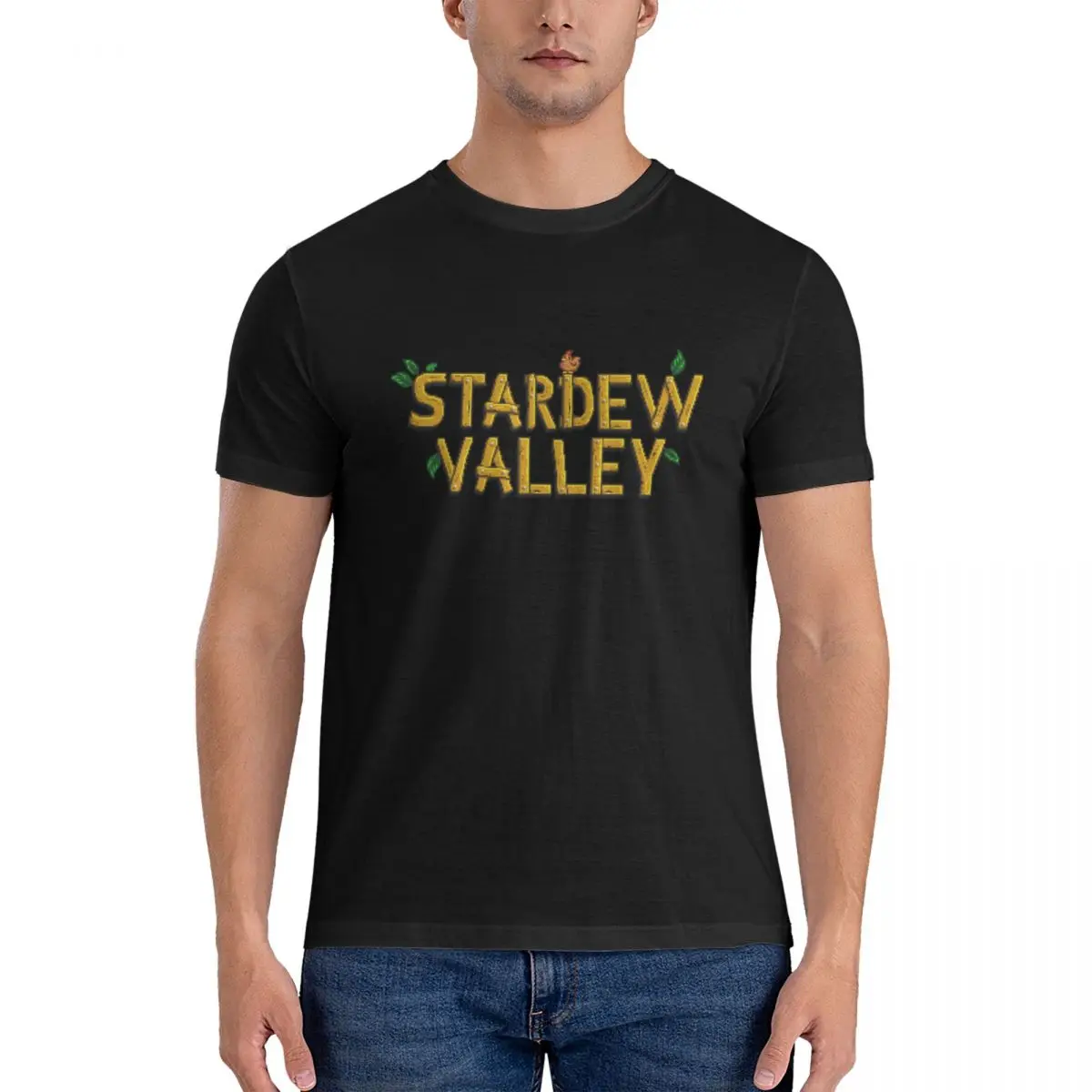 Stardew Valley Logo Casual Men's Basic Short Sleeve T-Shirt