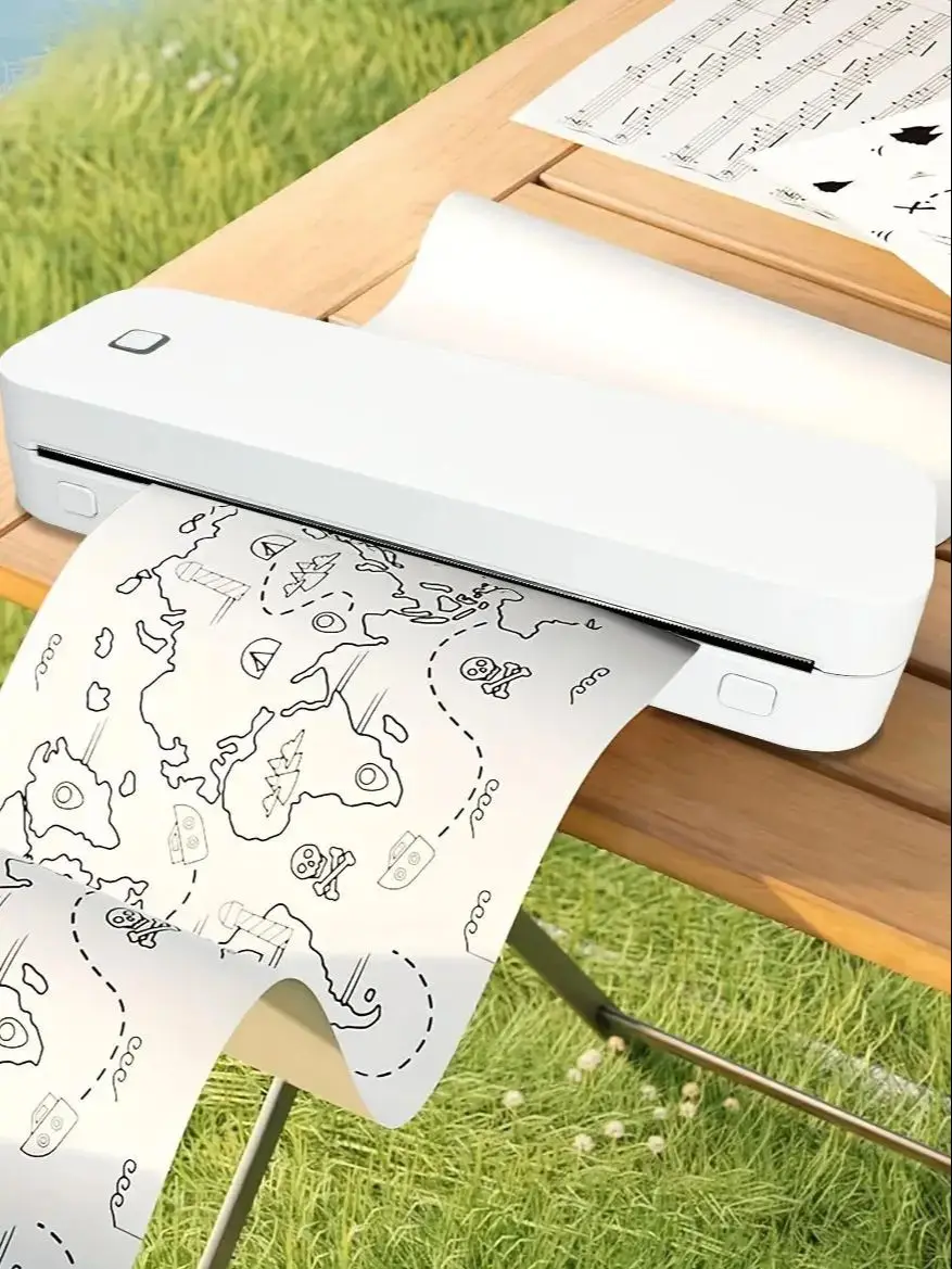 Marklife Thermo-A4-Drucker D210, kabelloser Bluetooth-Etikettendrucker ohne Tinte, kompatibel mit IOS und Android, für den Einsatz in Schulbüros