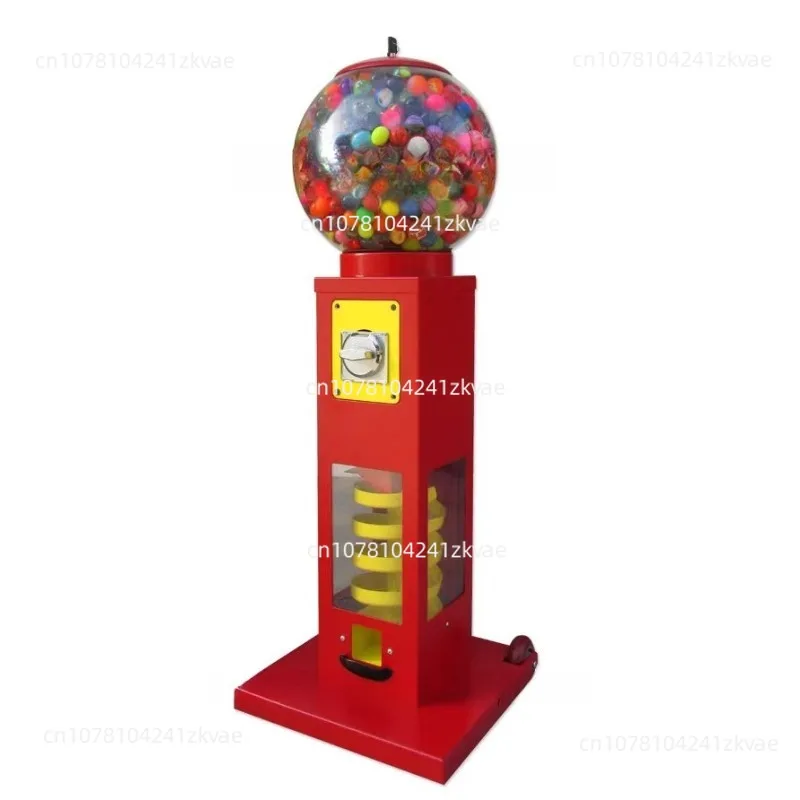 New Alloy Coin-Operated Gachapon Machine Automatic Bouncy Ball Vending Machine Spiral-Style Alloy