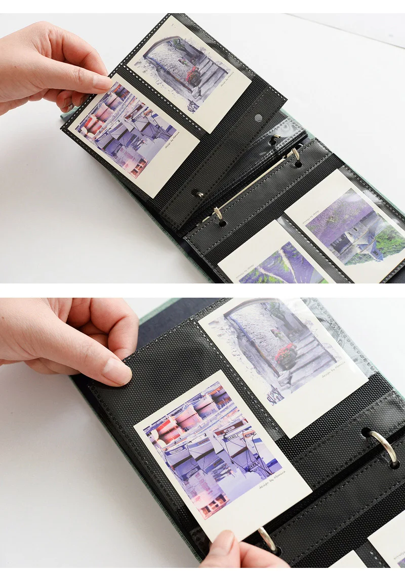 100 جيوب 3 بوصة ألبوم صور كتاب الموثق ل Fujifilm Instax Mini 12 11 9 8 7s 90 70 25 LiPlay LINK حامل بطاقة الاسم للفيلم