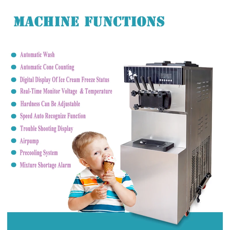 Negozio di alimentari Macchina per gelato multipla che vende macchina elettrica per gelato soft automatica