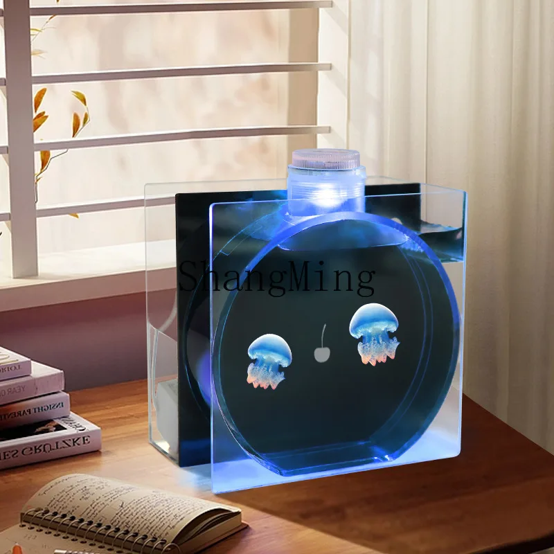 

SM cherry jellyfish tank with filter and flow making sea moon Atlantic jellyfish special tank acrylic fish tank