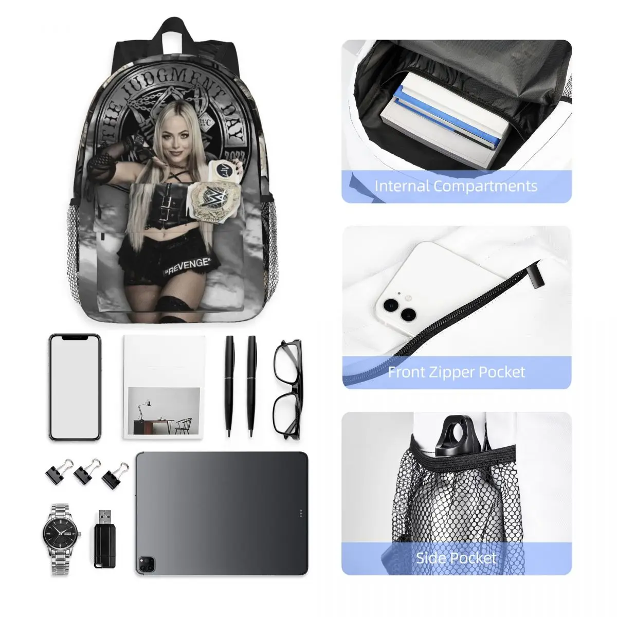 حقيبة ظهر ليف مورغان رائجة البيع Daypack سعة كبيرة للأولاد والبنات حقيبة كتب حقائب كتف للرجال والنساء حقيبة مدرسية للأطفال