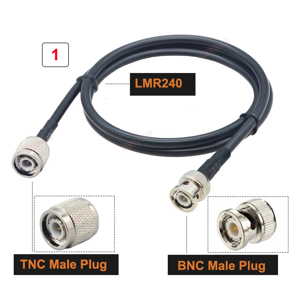 LMR240 Cable BNC Male to TNC Male / Female Connector Pigtail Low Loss 50 ohm LMR-240 50-4 RF Coaxial Extension Jumper Cord