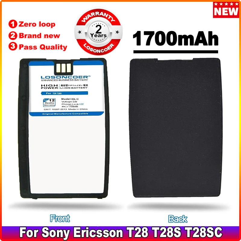 BSL 10 BSL-10 1700mAh Battery For Sony Ericsson T28 T28S T28SC T29 T39 T520 T320 R520 R320 R380 BUS-11 A2618 A2618SC A3618 R310