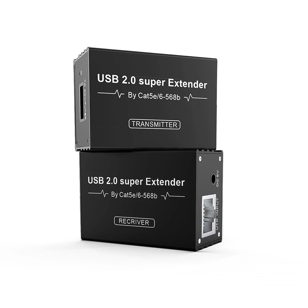 

SPENFiLY - USB2.0 Extender 70m Extension -Signal Amplifier USB 2.0 full speed compatible Cat5e/6 Up To 229ft