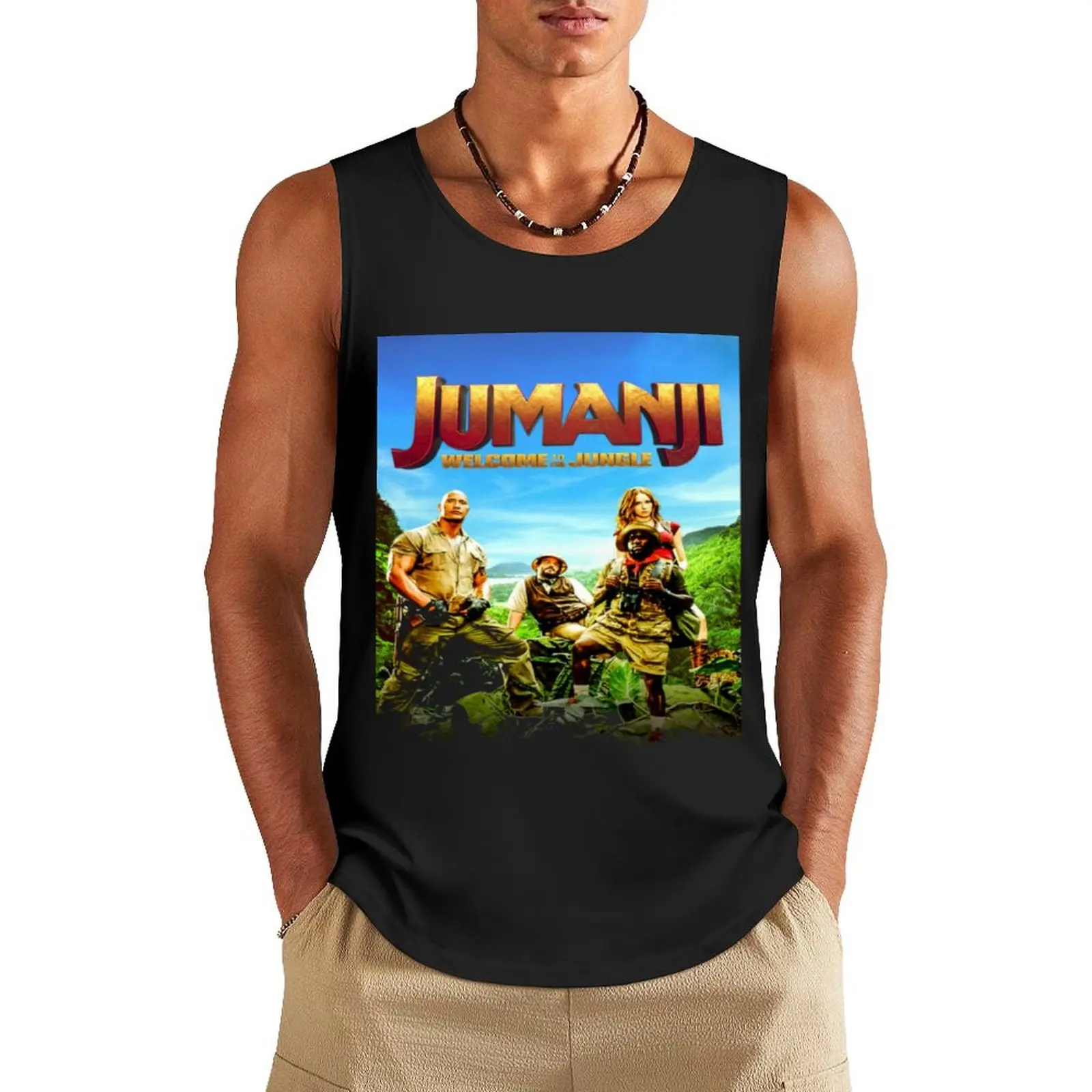 JUMANJI FANTASY Tank Top t shirt sleeveless gym shirt man fitness Men's sleeveless gym shirts